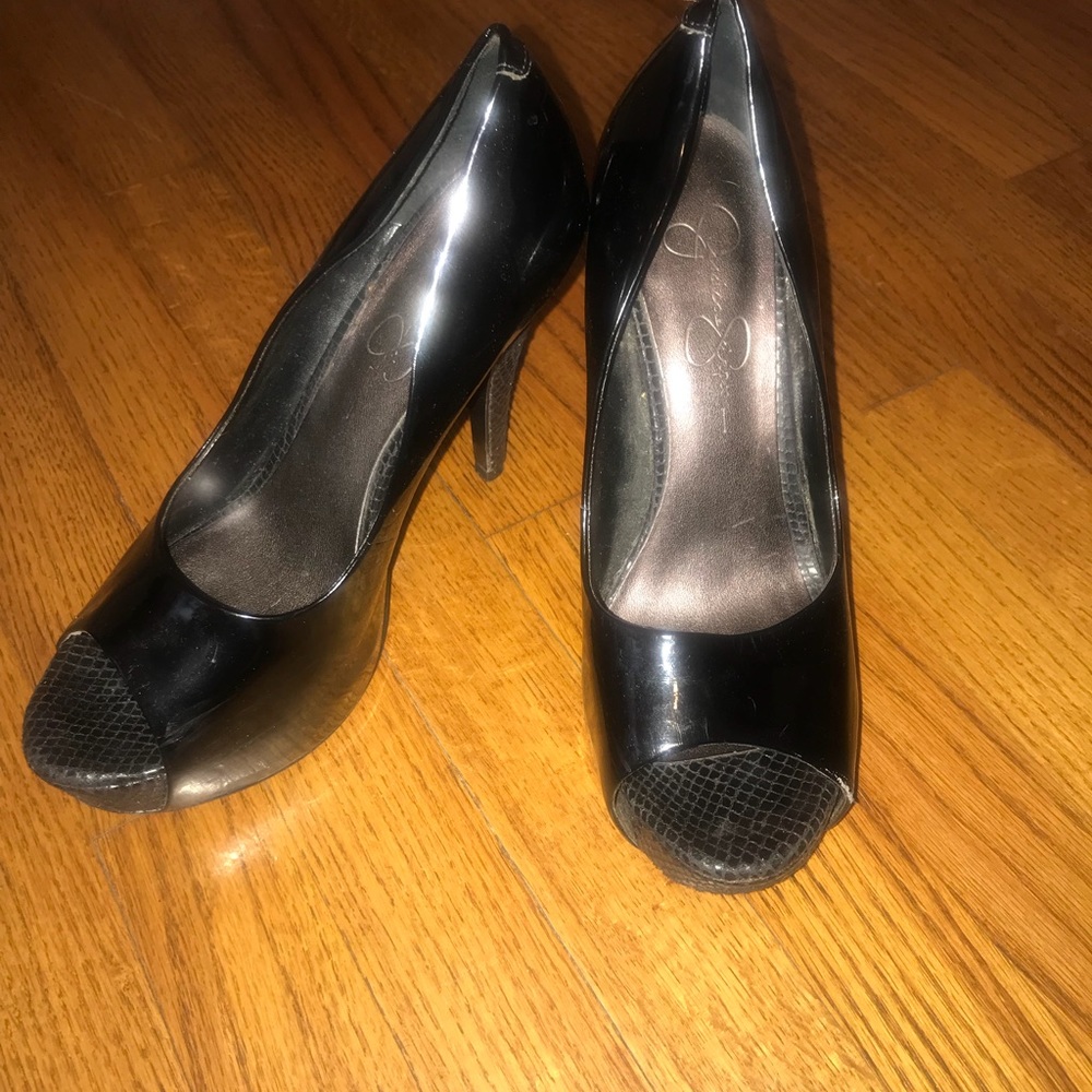 Black high heels